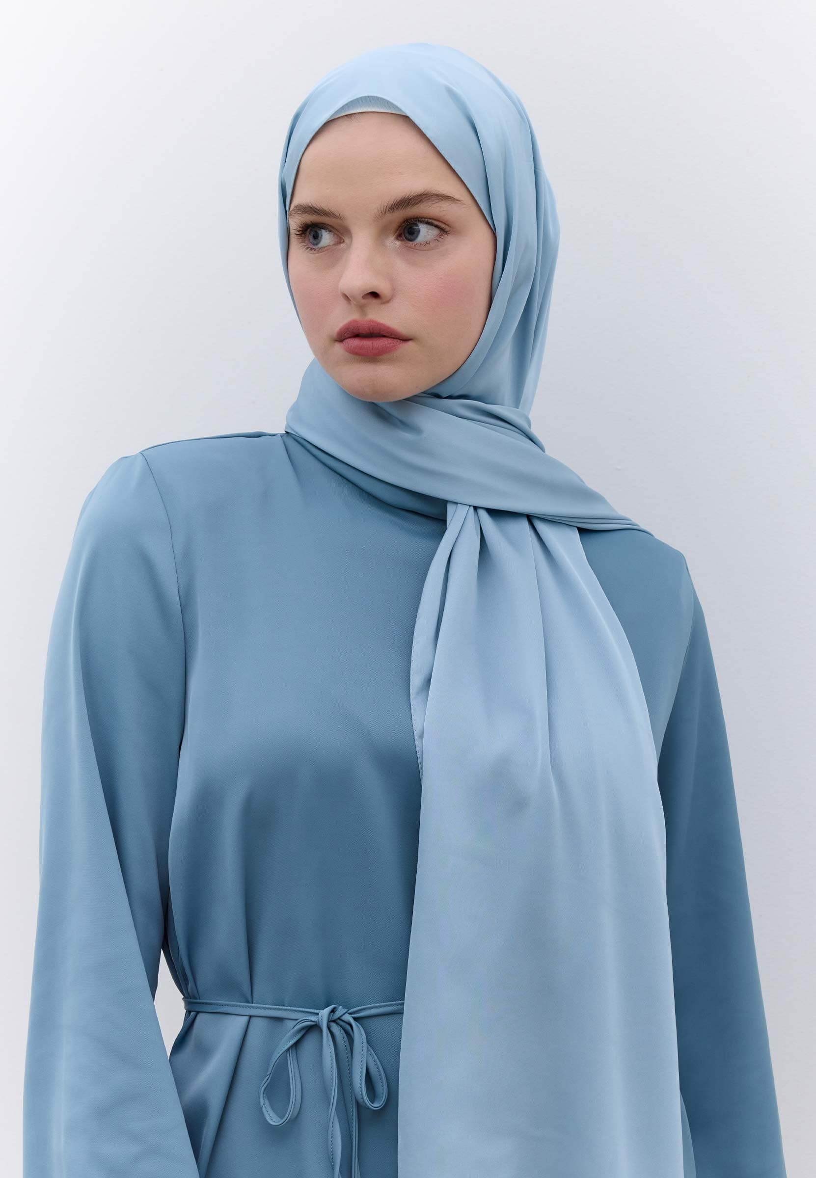 İpeksi Elegance Şal Açık Mavi