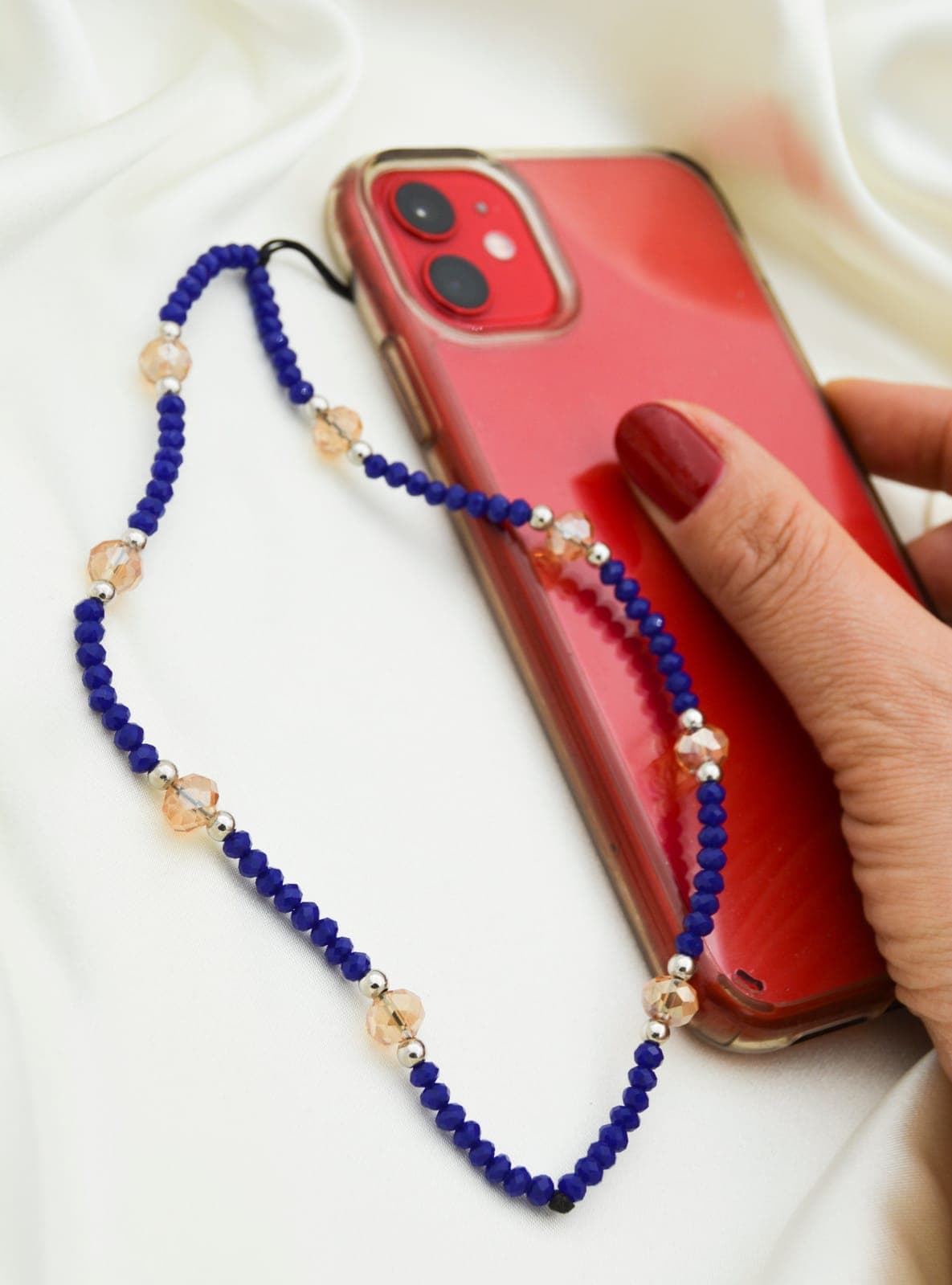 Kristal Telefon İpi Çok Renkli