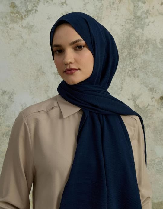 Bayan Lacivert SarScarfs Cazz Şal