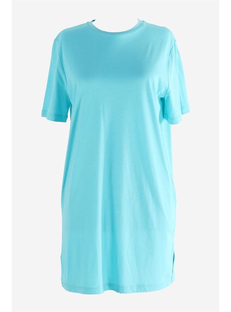 Kadın Kısa Kollu Yırtmaçlı T shirt 2026