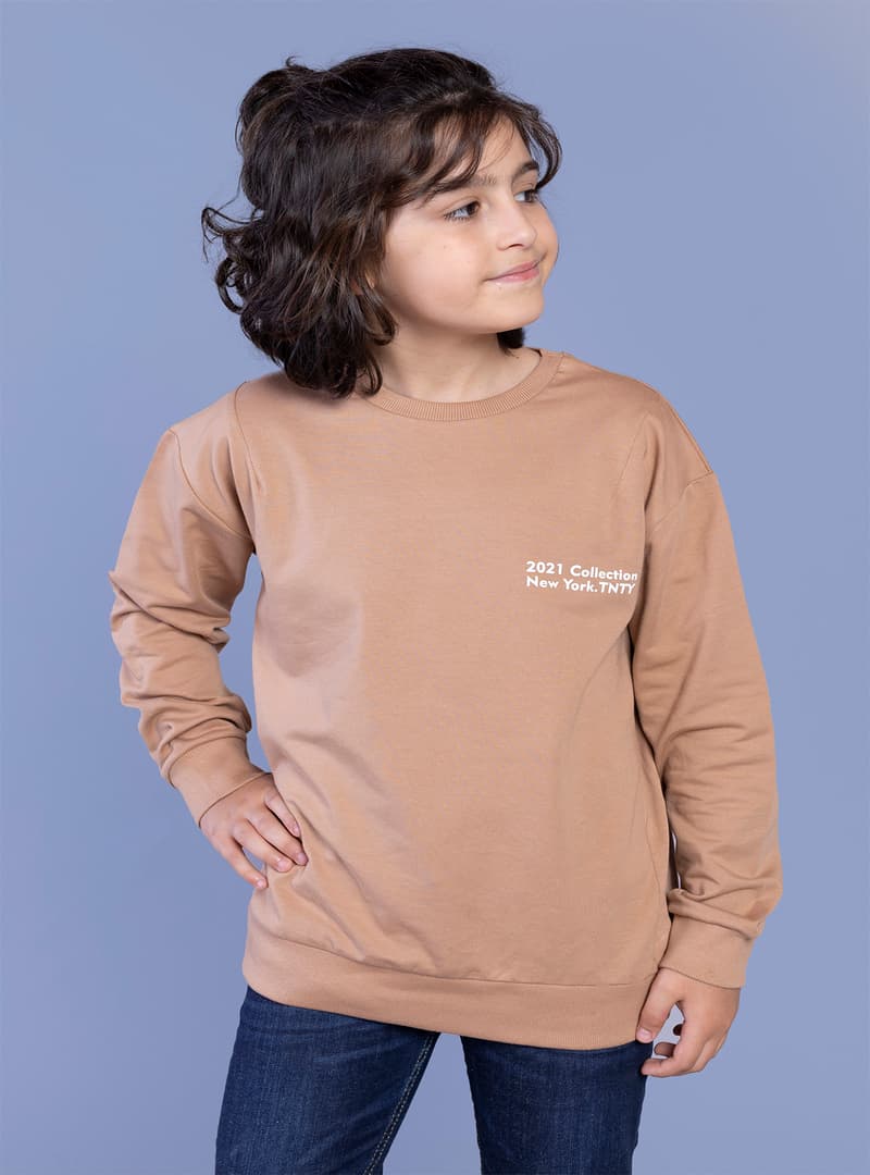Erkek Çocuk Baskılı Sweatshirt