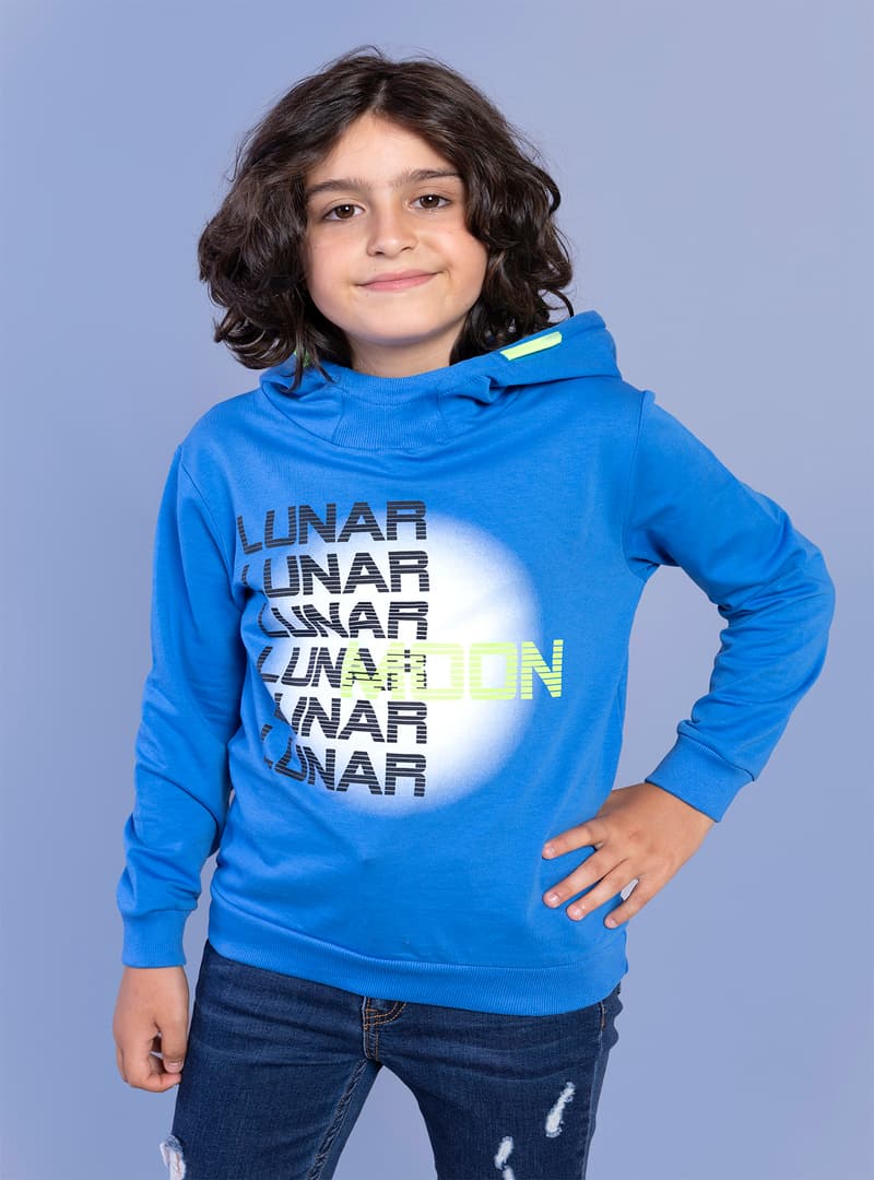 Erkek Çocuk Kapüşonlu LUNAR MOON Sweatshirt