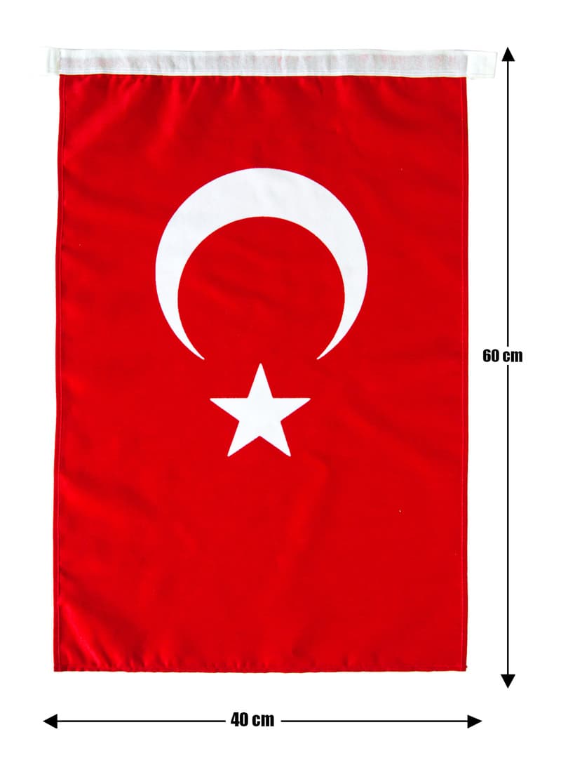 Türk Bayrağı Alpaka Kumaş Kırmızı