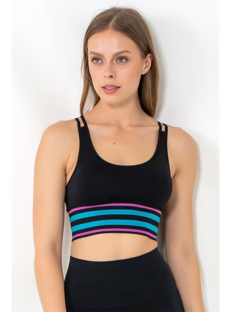 Miofit Energy Destekli Seamless Spor Sütyeni Siyah