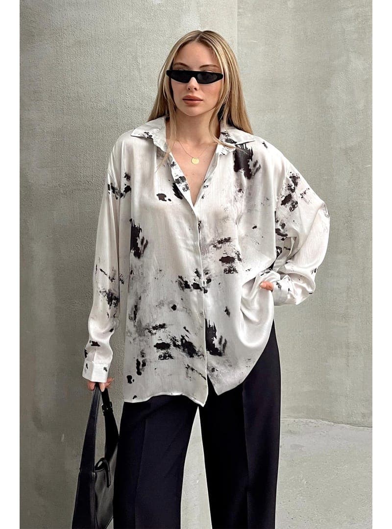 Batik Desenli Salaş Gömlek