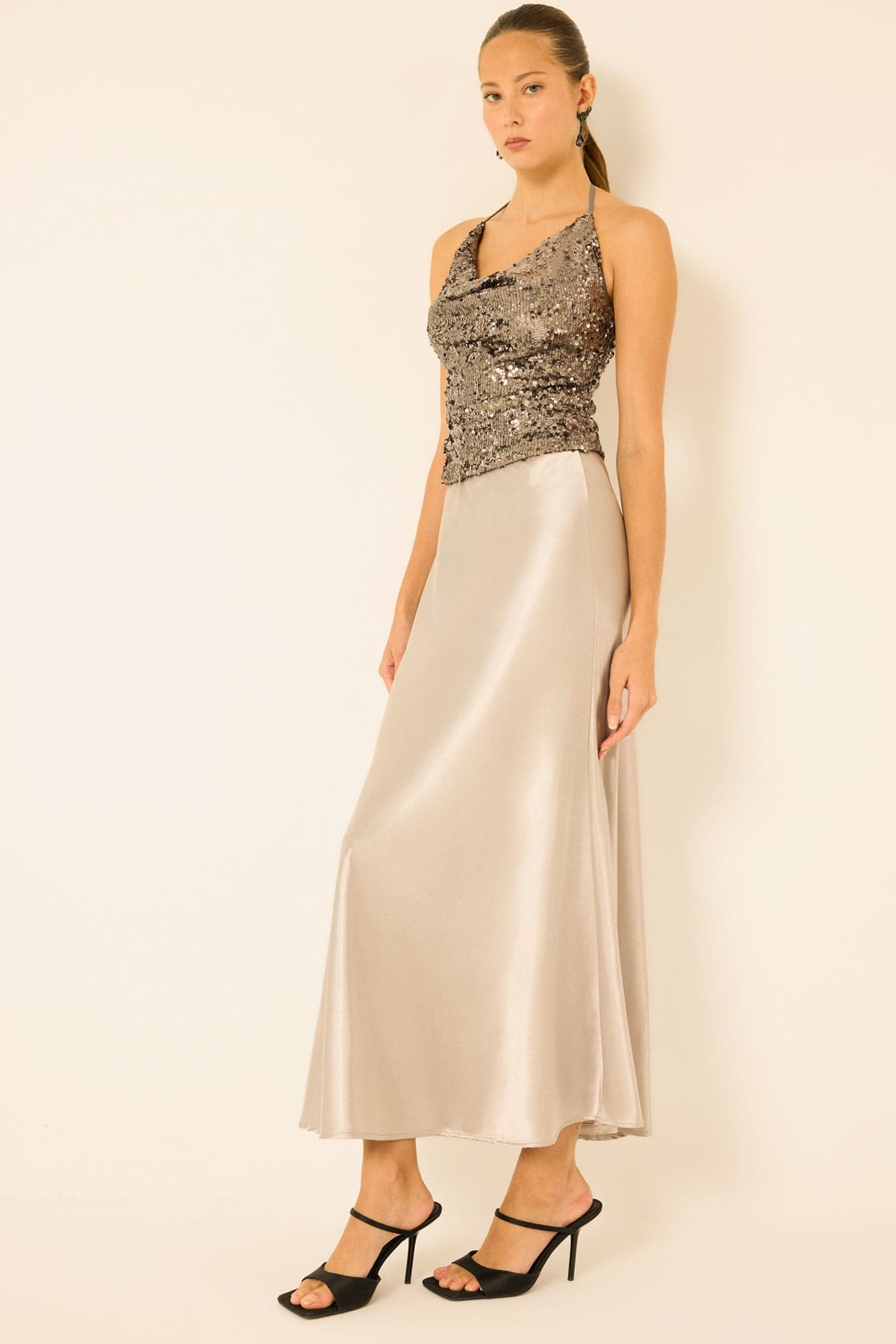 BASIC SATIN SKIRT