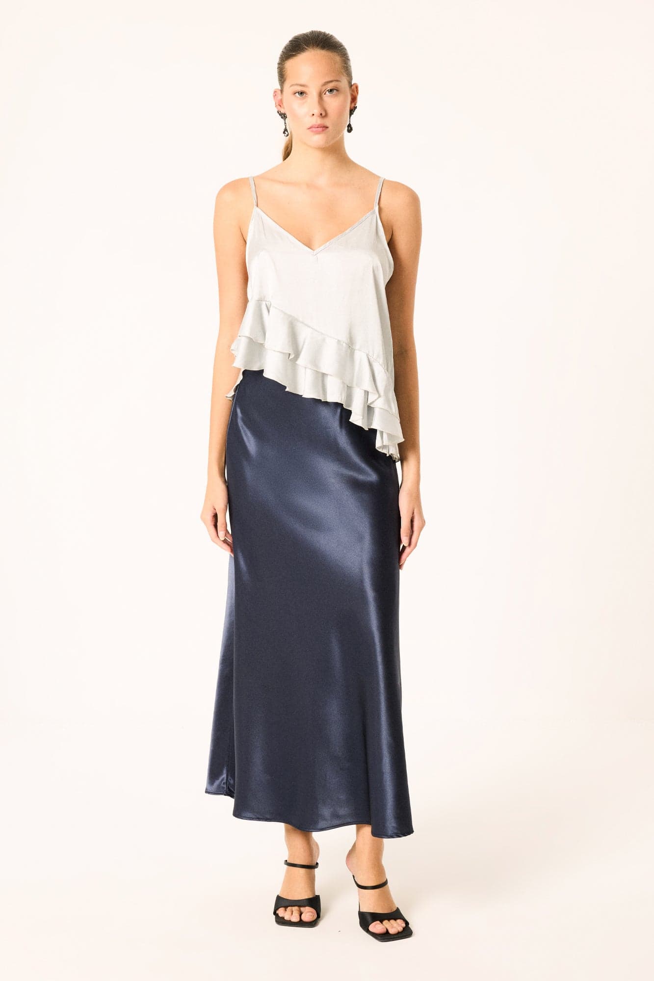 BASIC SATIN SKIRT