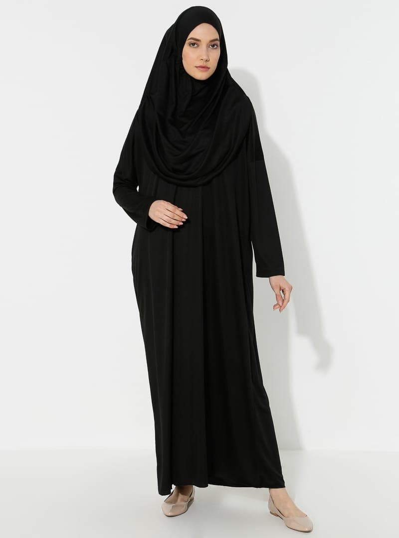 Namaz Elbisesi Siyah Tesettür