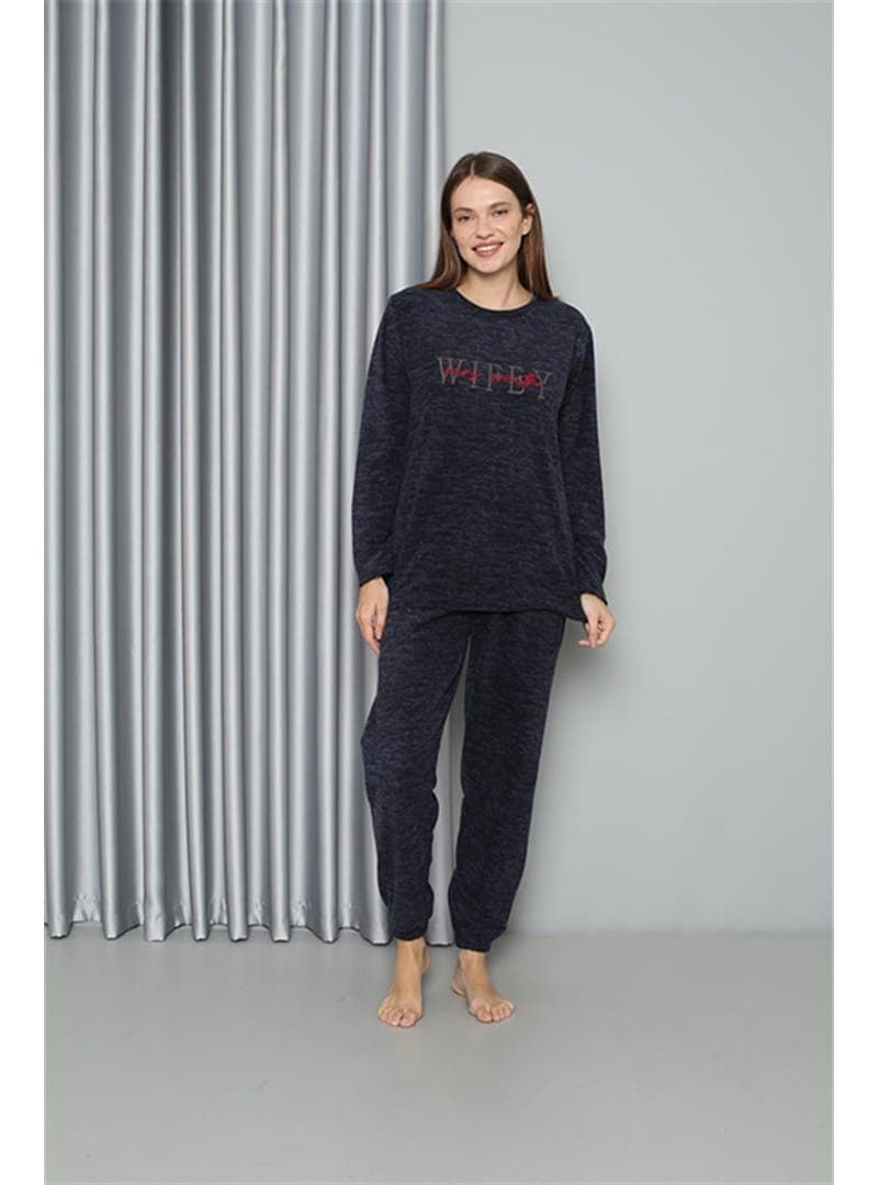 Welsoft Polar Pijama Takımı Lacivert