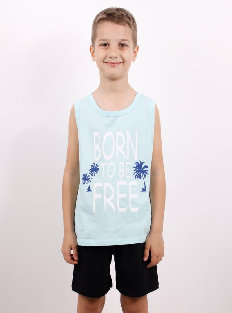 Erkek Çocuk Şortlu Takım - Mint Yeşili