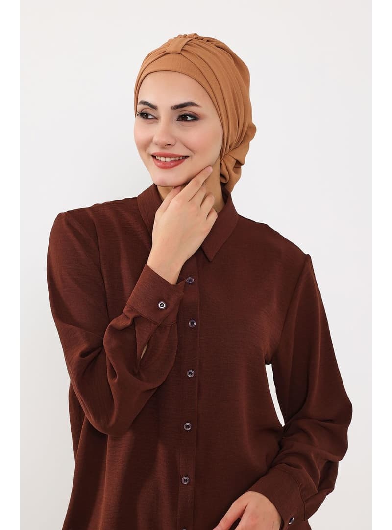 Pratik Hazır Türban Camel