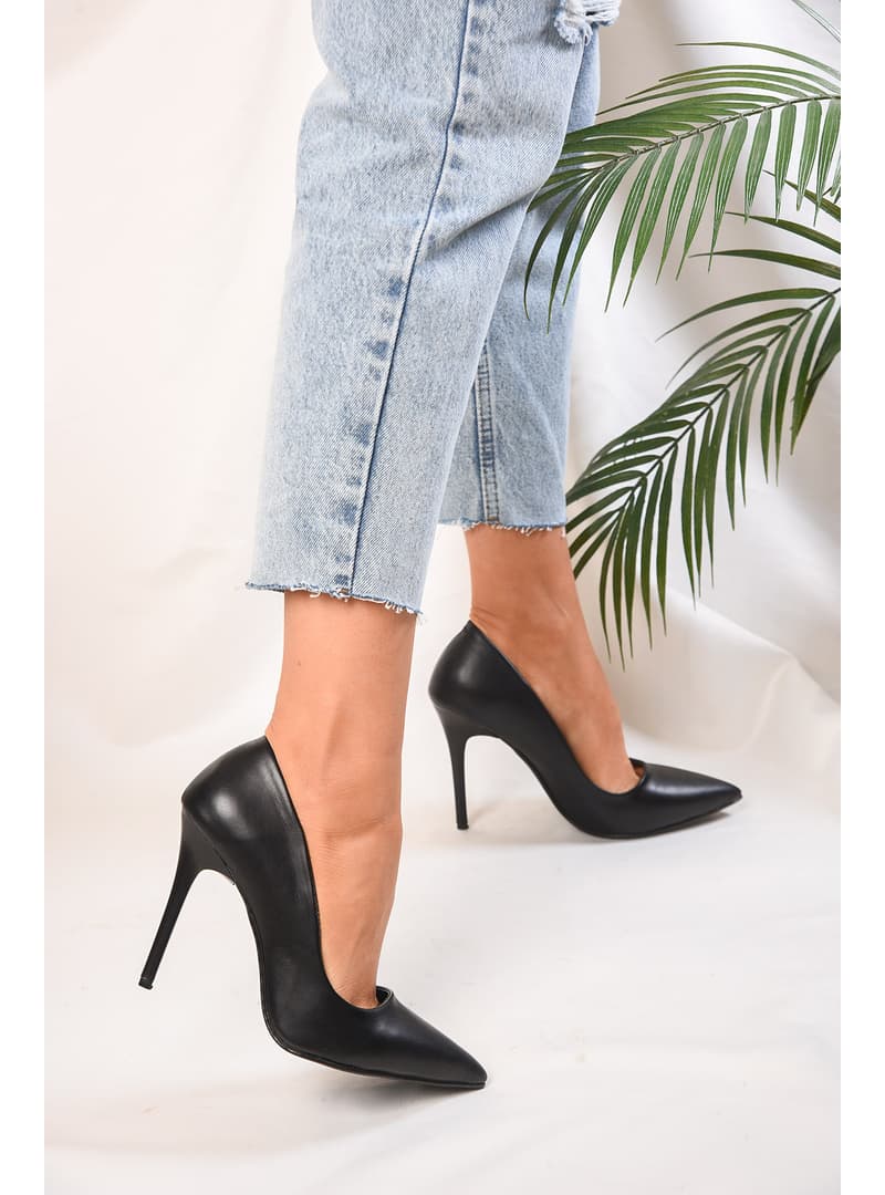 Klasik Stiletto Topuklu Ayakkabı Siyah