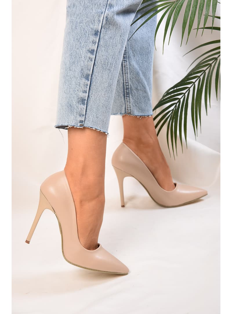 Klasik Topuklu Stiletto Ten Rengi