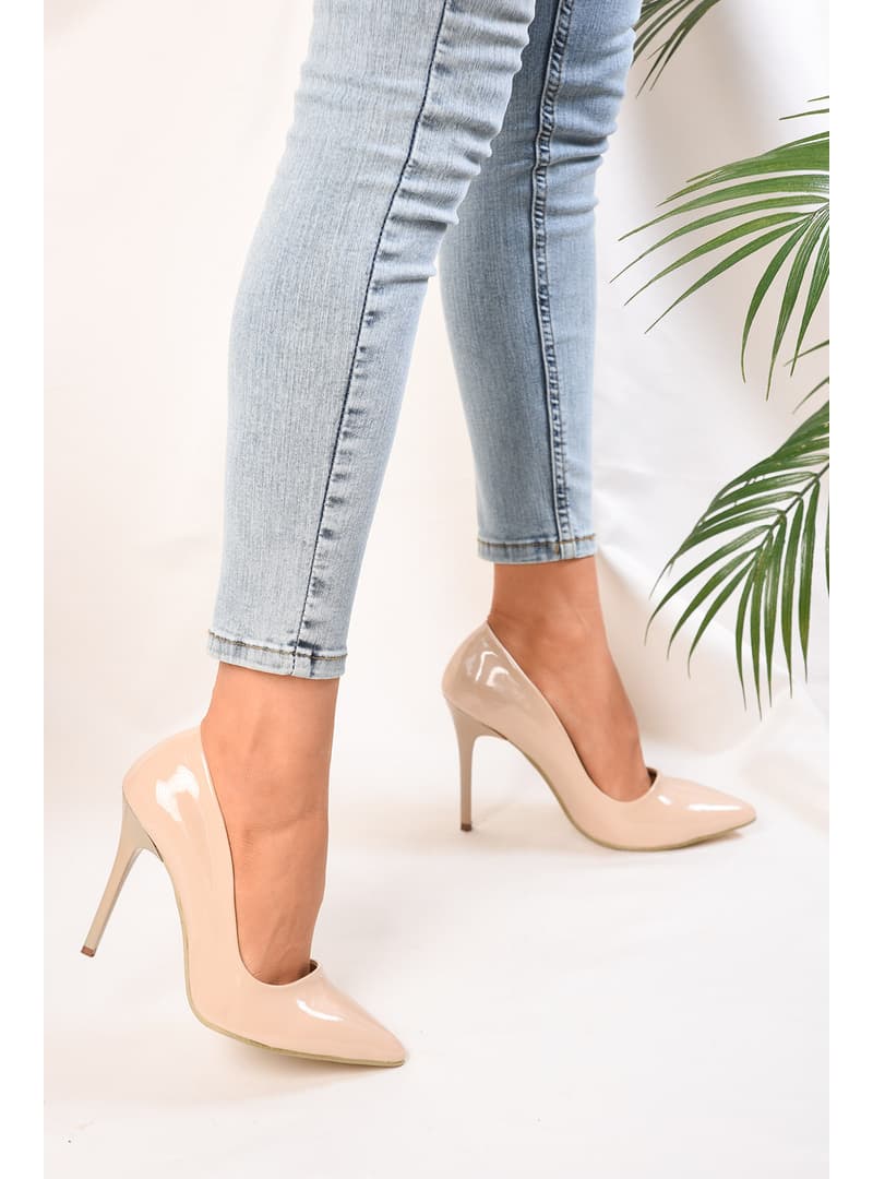 Klasik Topuklu Stiletto - Ten Rengi