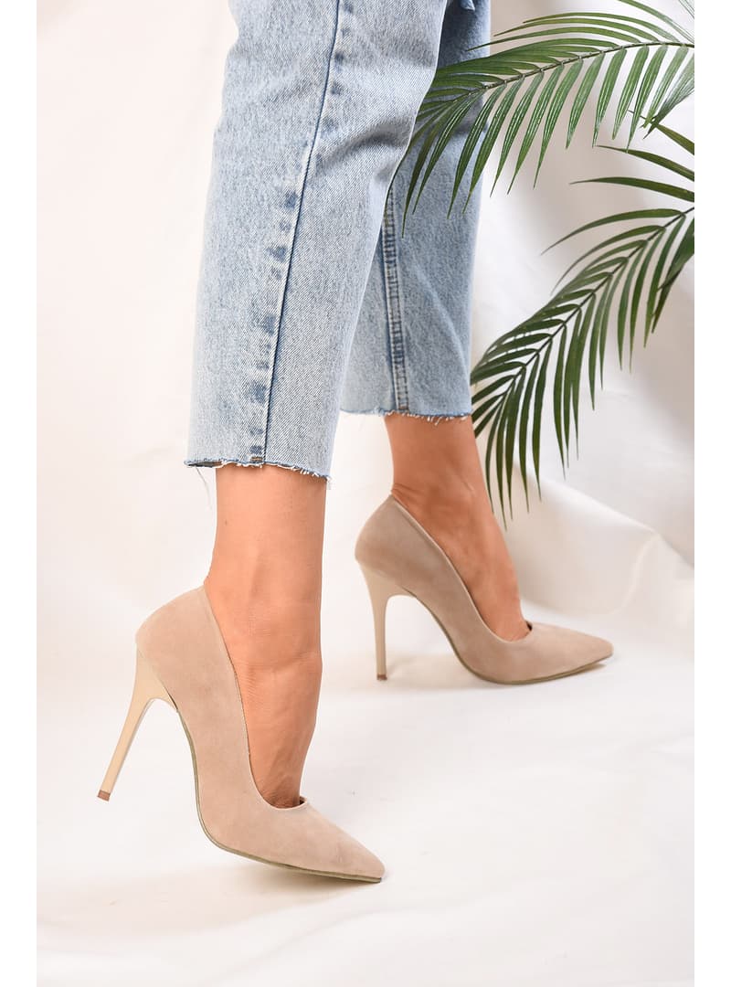Klasik Stiletto Topuklu Ayakkabı Ten Rengi