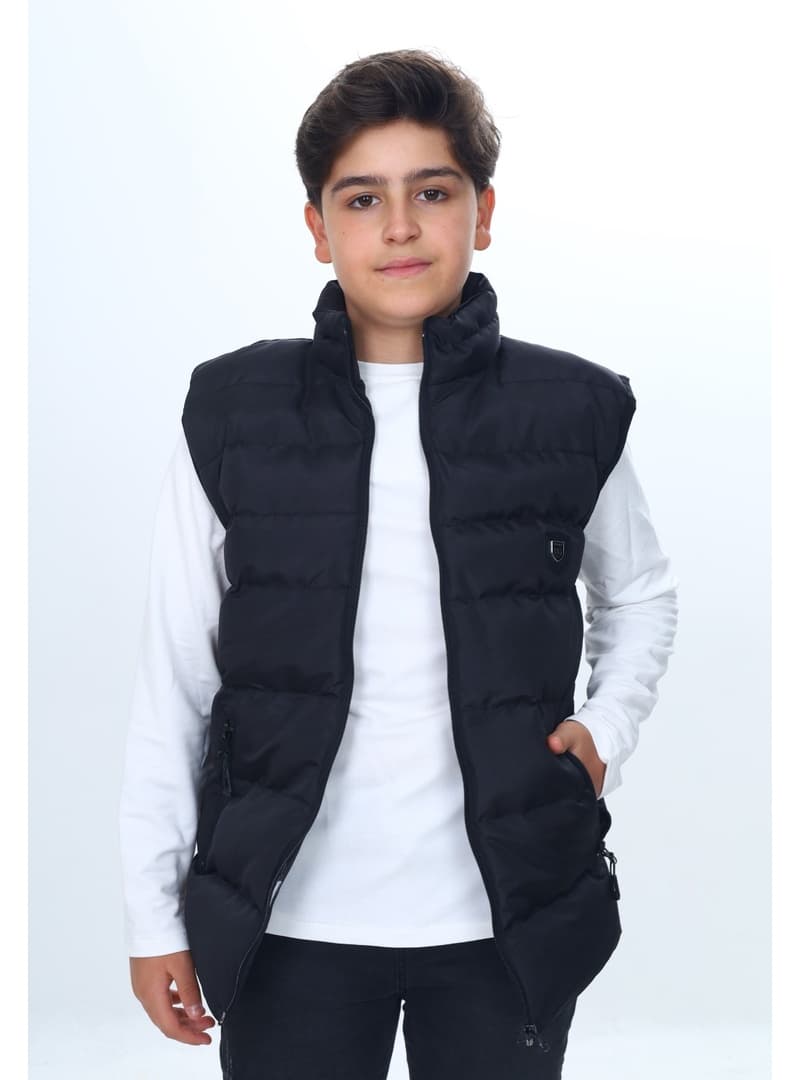 Erkek Çocuk Şişme Yelek Siyah