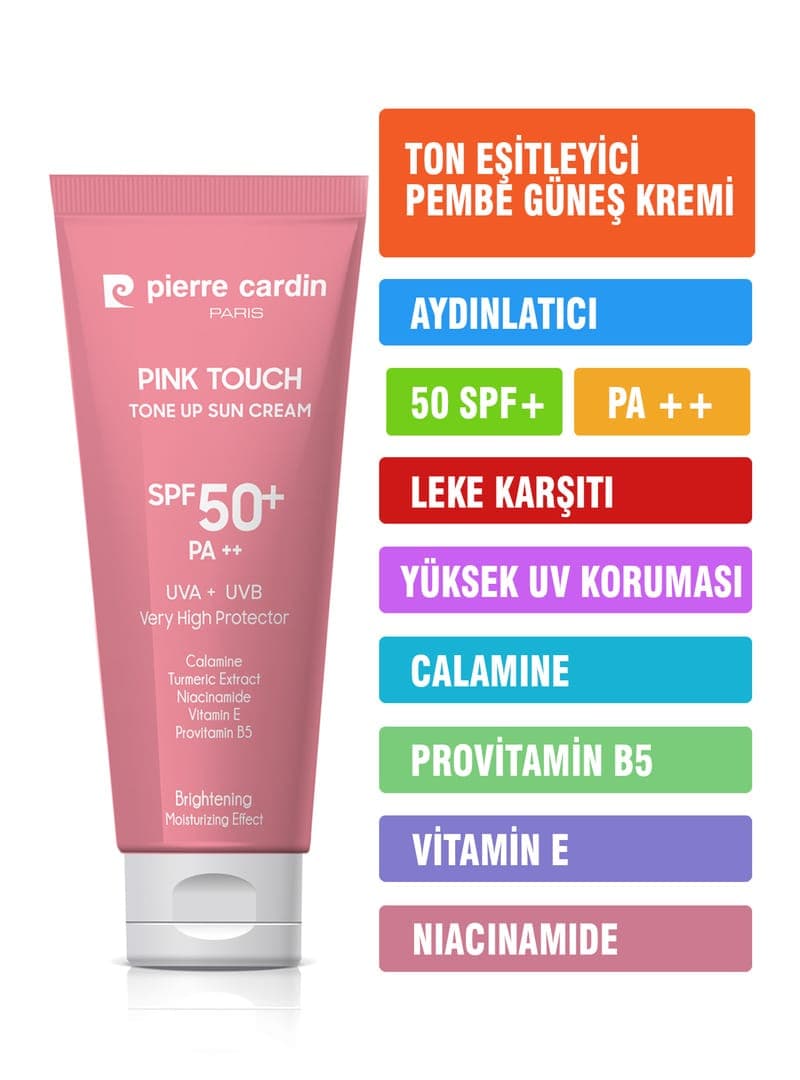 Yüz Güneş Kremi SPF50+ Pink Touch Pembe