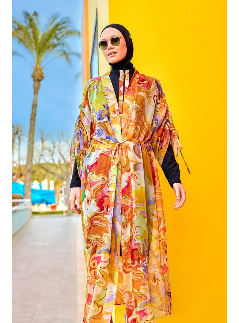 Pareo Kimono P2512 Çok Renkli
