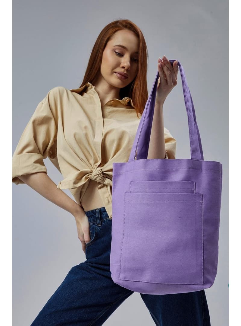 Gabardin Çanta Lila