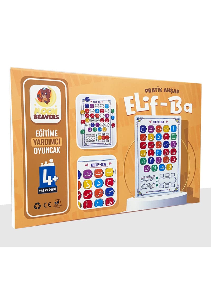 Elif Ba Ahşap Puzzle Eğitici Oyuncak