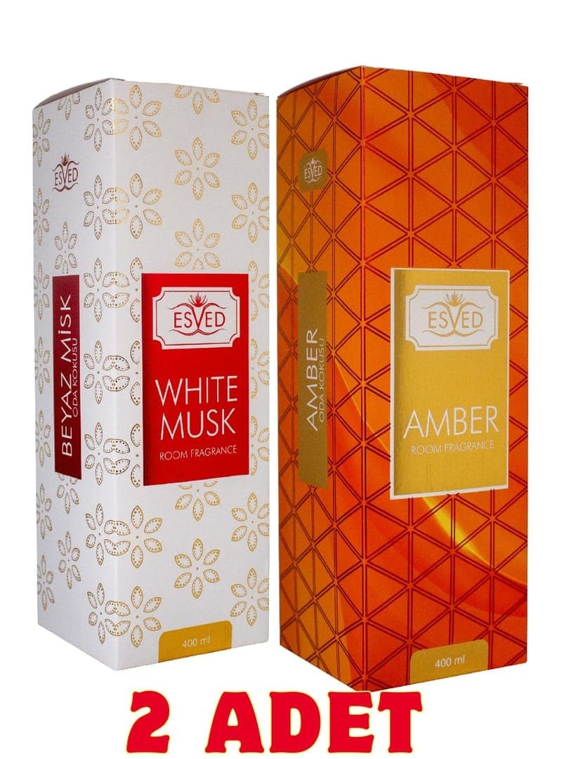 Amber ve Beyaz Misk Oda ve Kumaş Spreyi Seccade Spreyi Oda Kokusu Koku 400 Ml