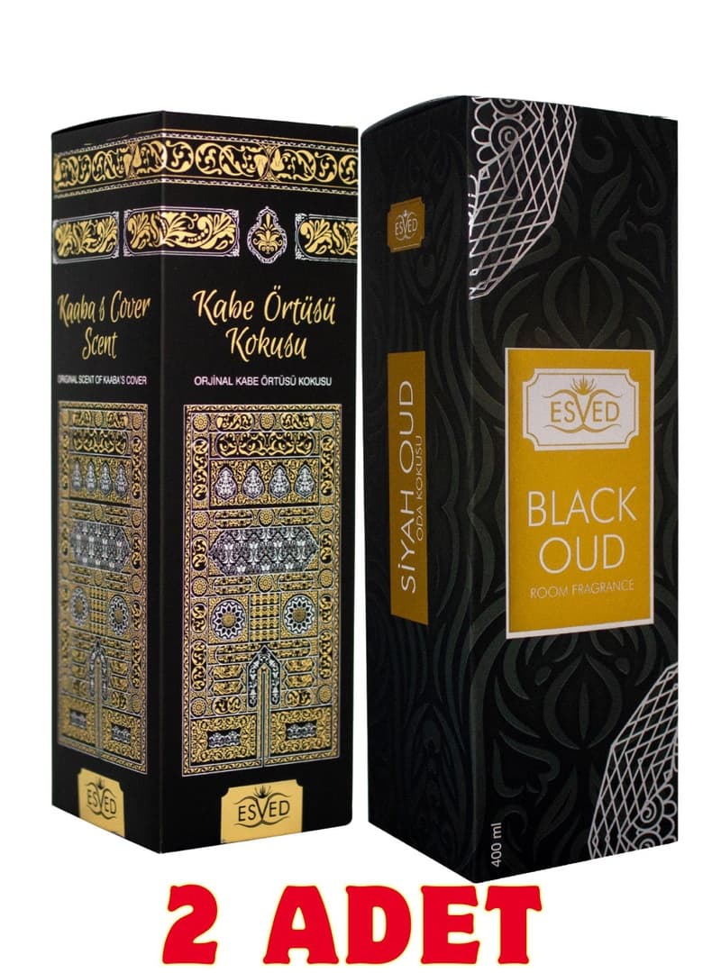 Kabe Örtüsü Kokusu Siyah Oud Black Oud Oda ve Kumaş Spreyi Seccade Spreyi Oda Kokusu 400 Ml