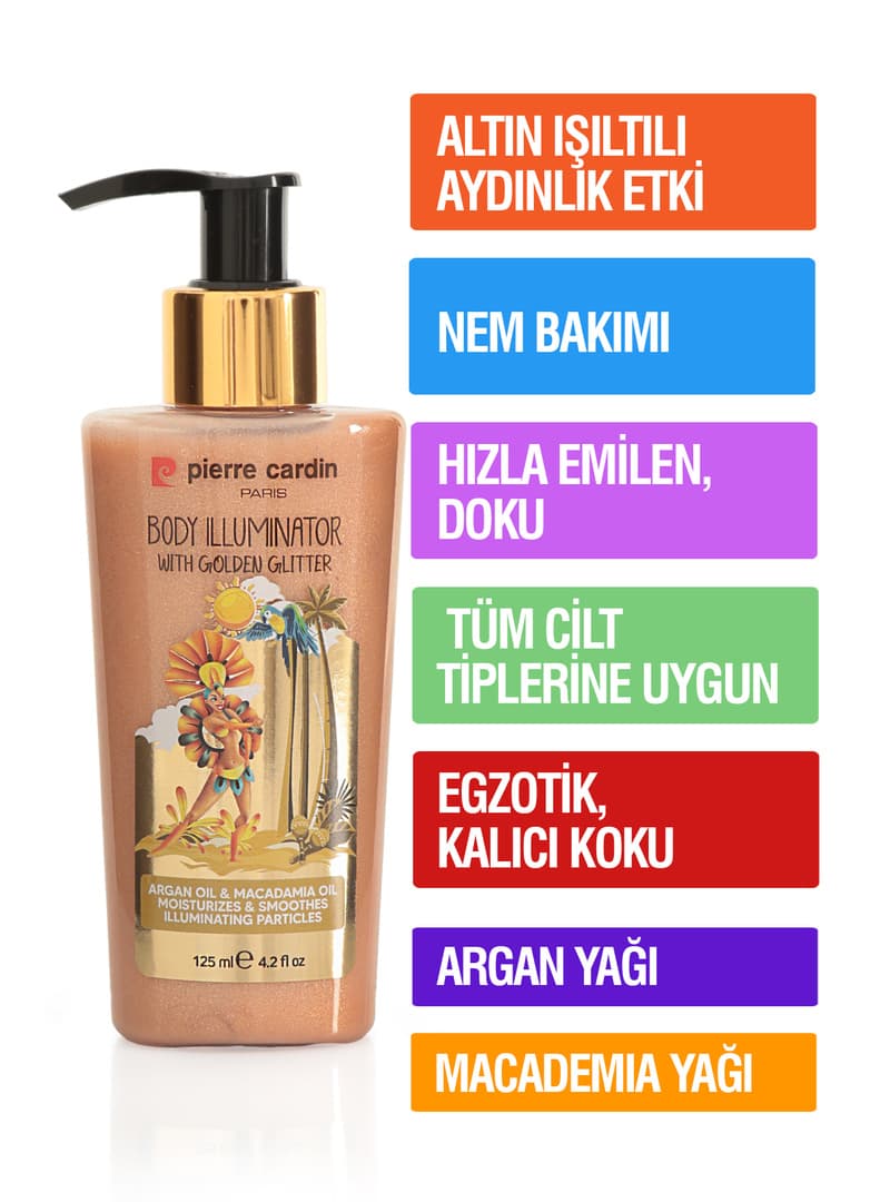 Vücut Aydınlatıcı Altın Işıltılı 125ml