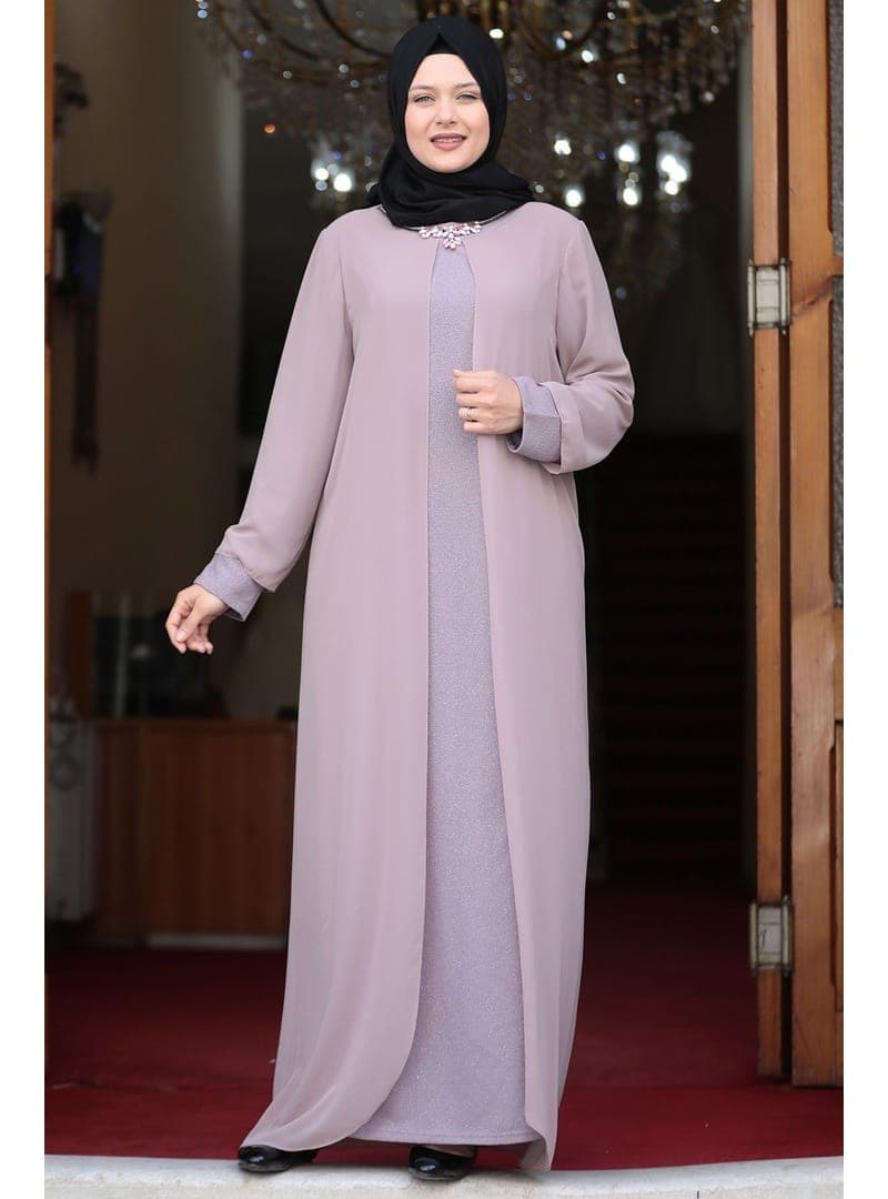 Abiye Elbise 145 cm Pudra