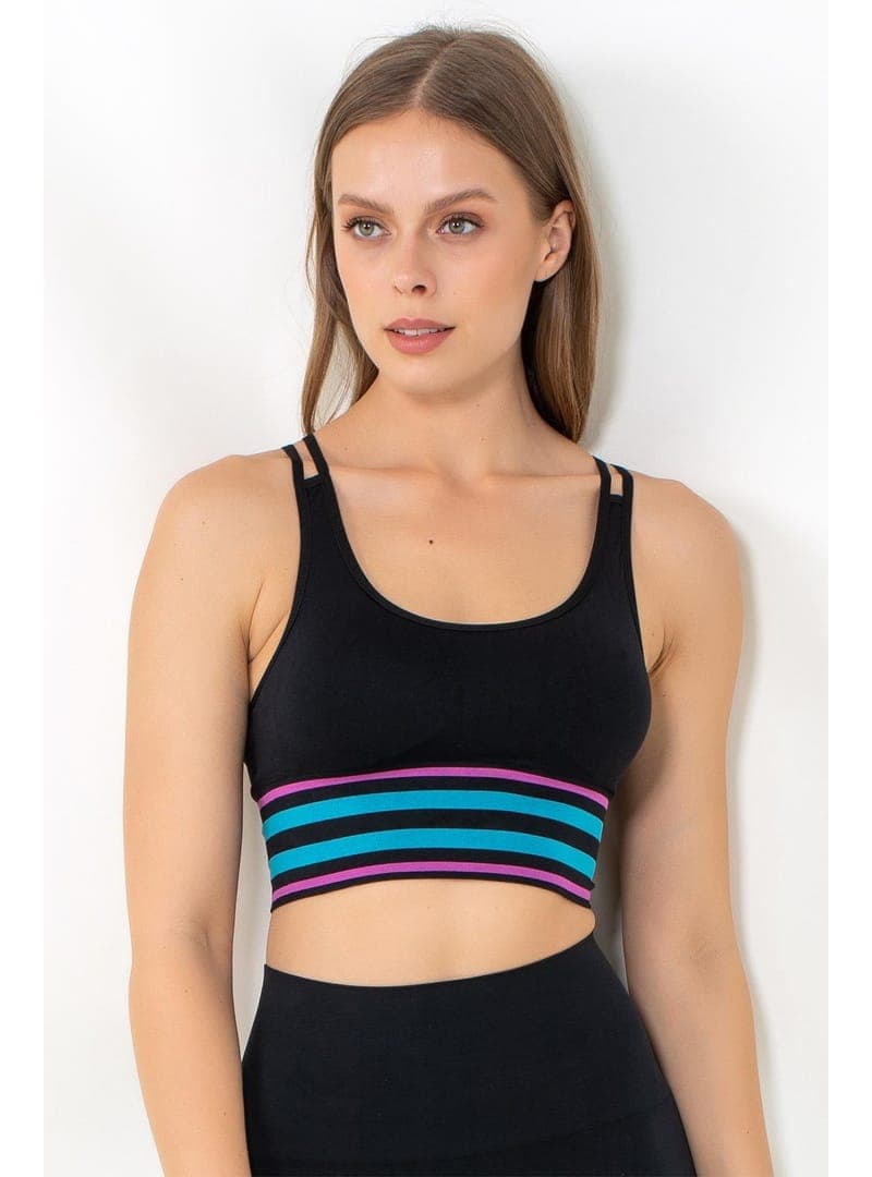 Miofit Energy Destekli Seamless Spor Sütyeni Siyah
