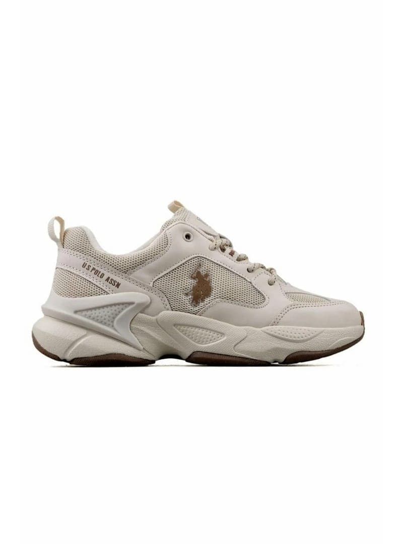 U.S. Polo Assn. MAYBE WMN Bej Kalın Taban Kadın Sneaker Ayakkabı