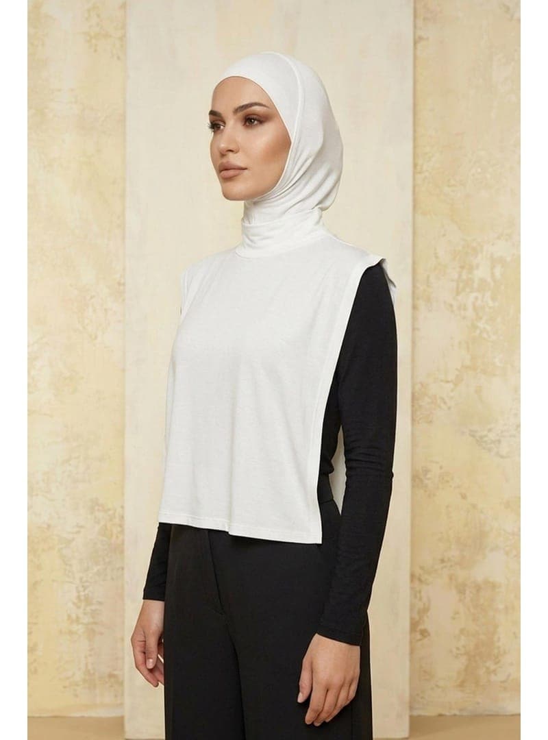 Penye Bone Boyunluk Takım, DK 2 Beyaz