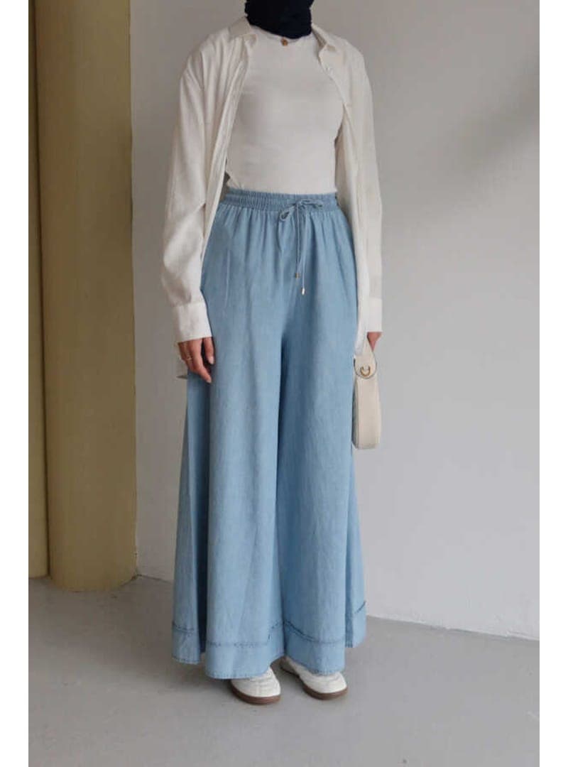 Bol Paça Denim Pantolon