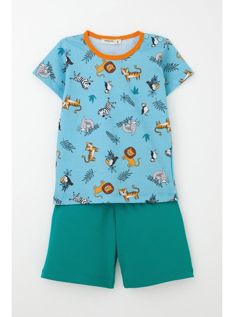 Hayvanlar Alemi Temalı Bebek Pijama Takımı