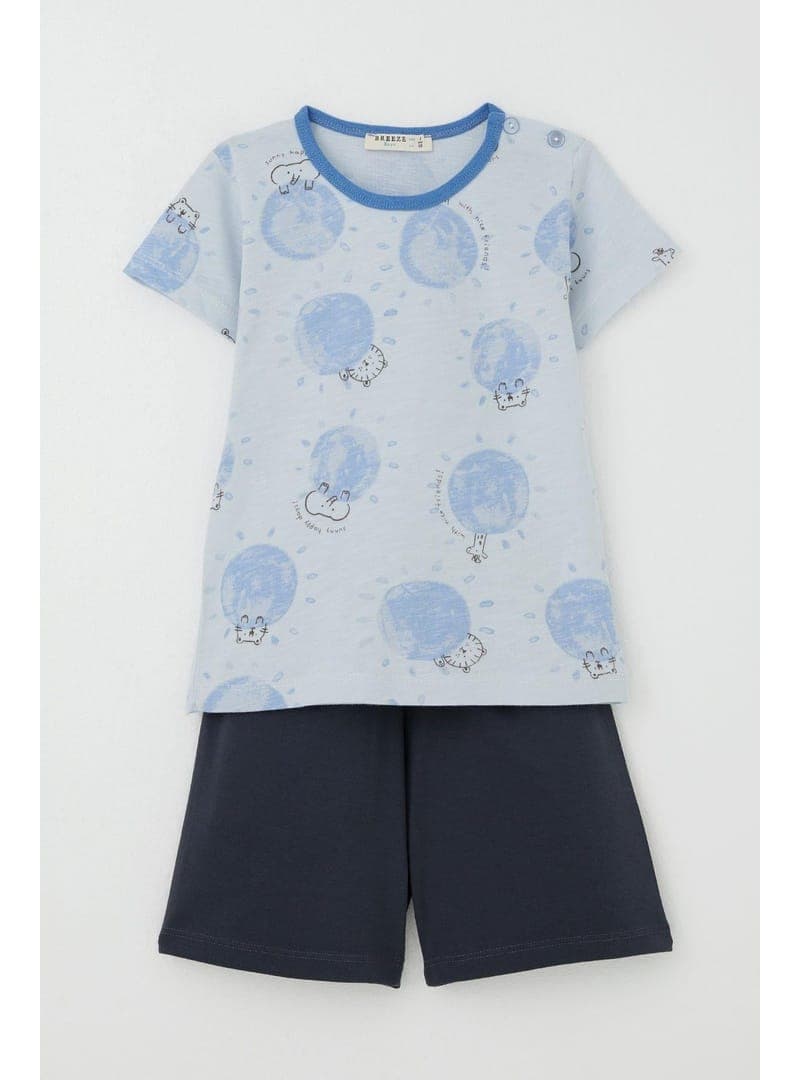 Breeze Kız & Erkek Bebek Pijama Takımı Hayvan Desenli