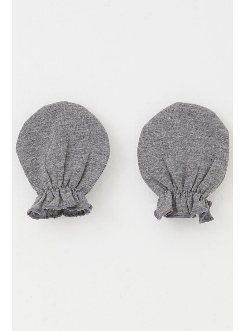 Breeze Bebek Eldiven 2li Paket Koyu Gri Melanj