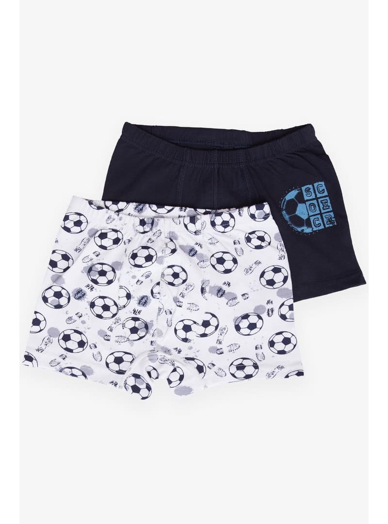 Katamino Erkek Çocuk 2li Boxer Külot Futbol Temalı