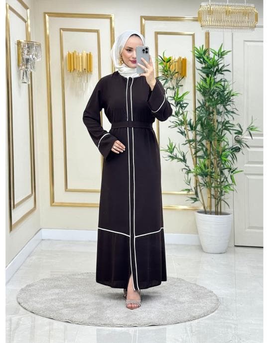 Bayan Kahve Biyeli Ferace 32157