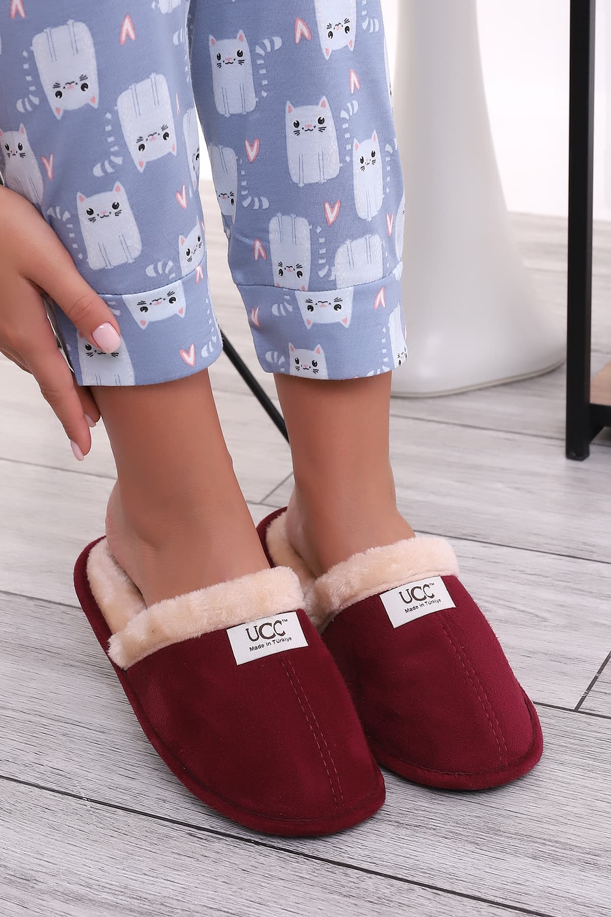 Kışlık Ev Terliği 200gr Bordo