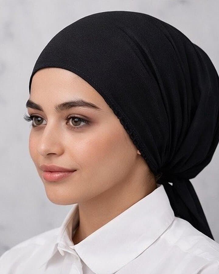 Pamuk İç Tülbent Siyah