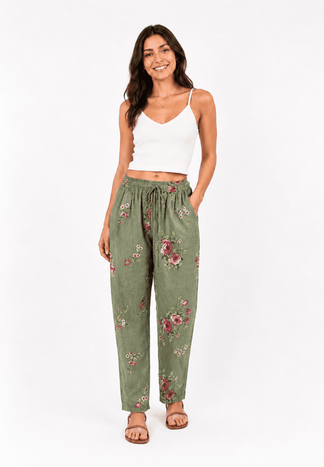 Rosalie Keten Pantolon Haki