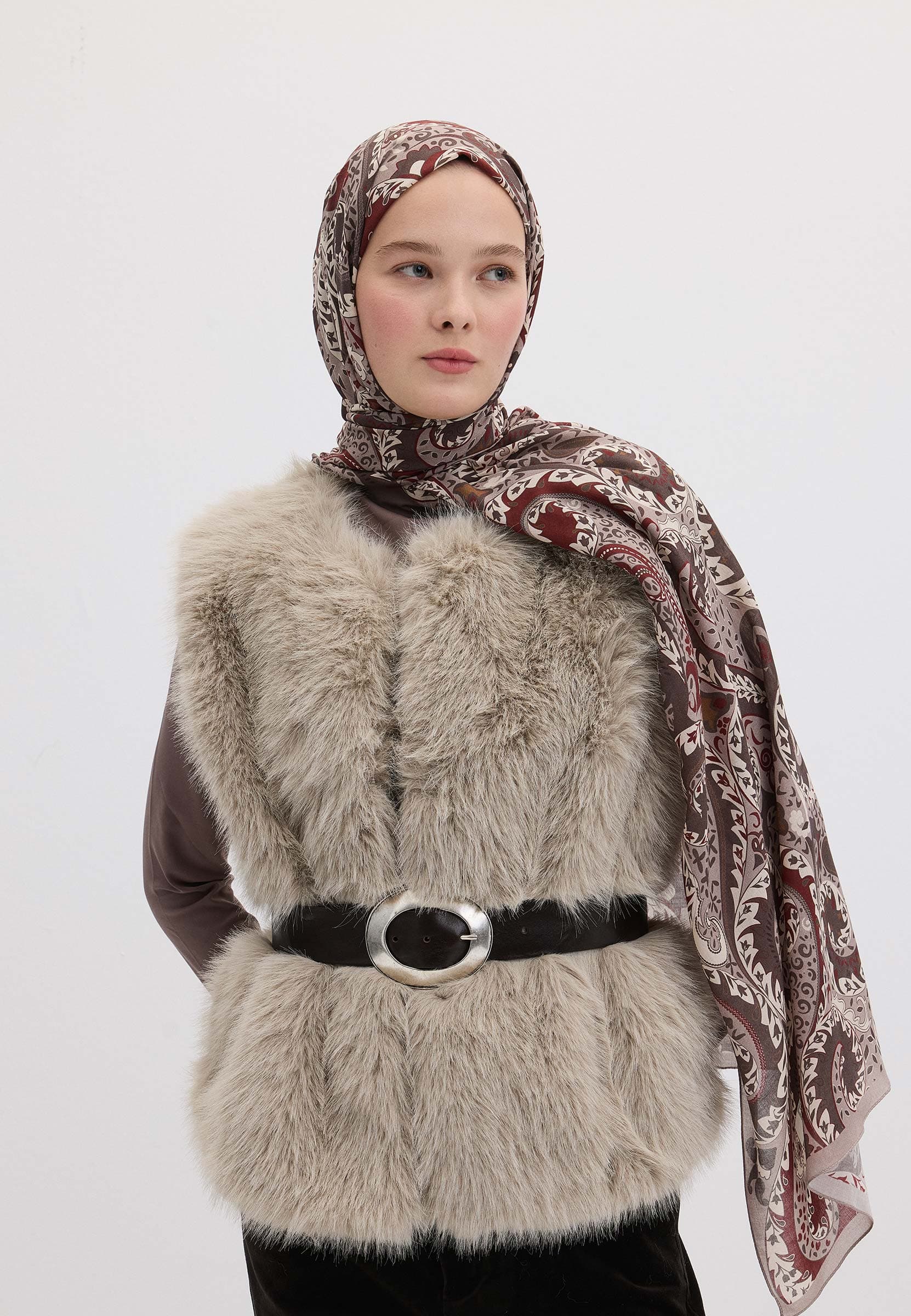 Asenath Desen Şal Füme