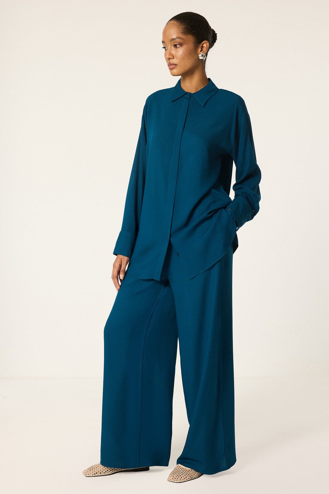 SHIRT PANTS VISCOSE SUIT