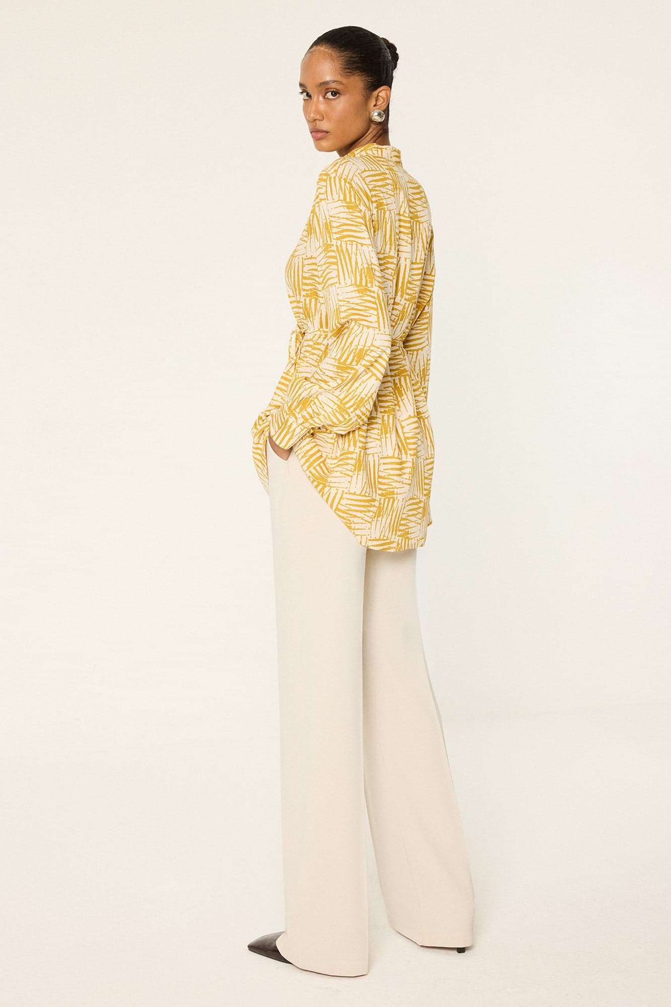 PATTERNED VISCOSE TUNIC