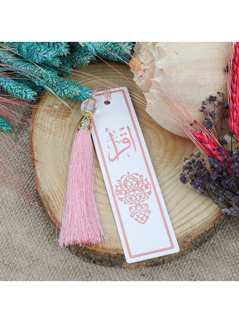 İkra Yazılı Kitap Ayracı Pembe