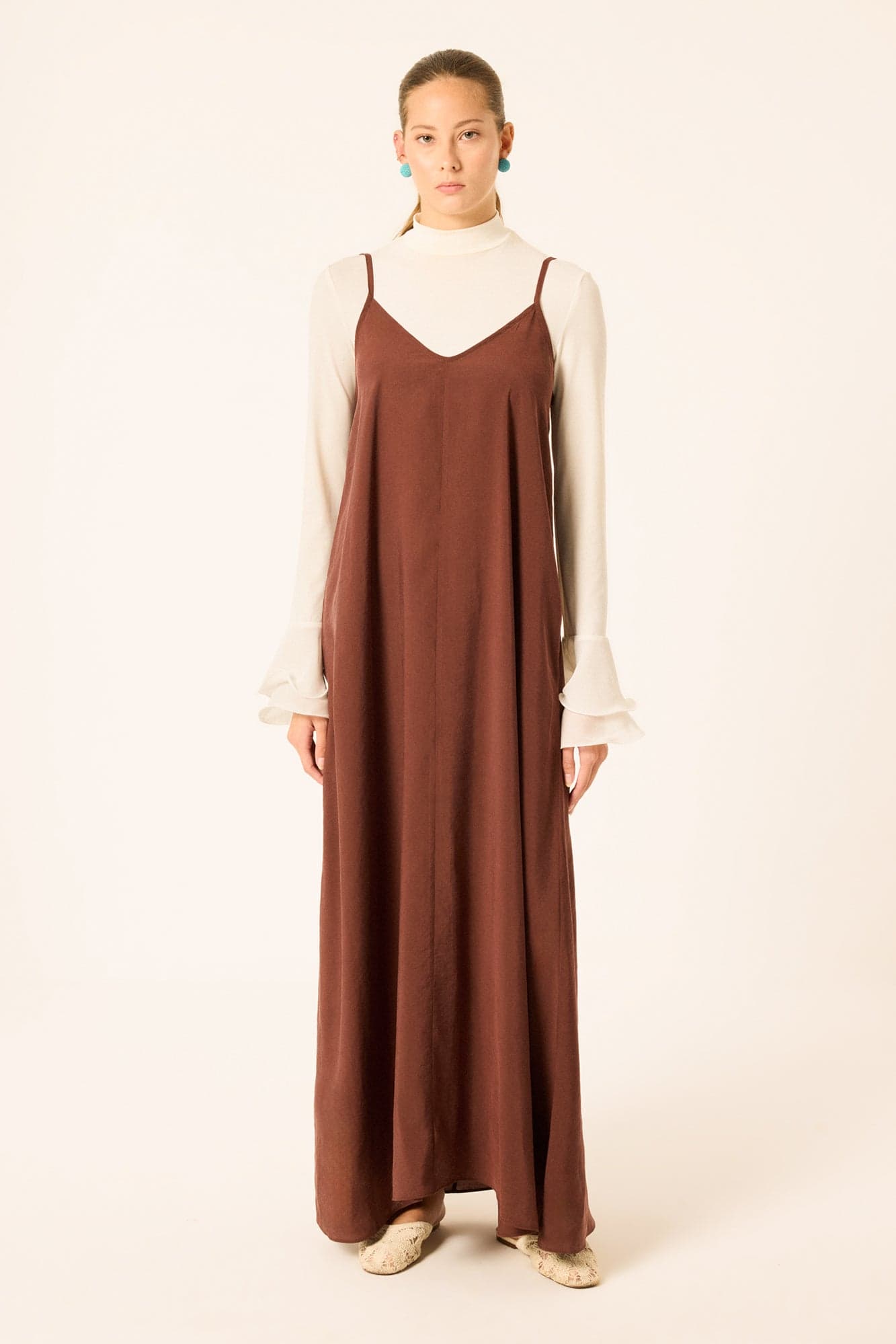 MODAL A-LINE PINAFORE DRESS