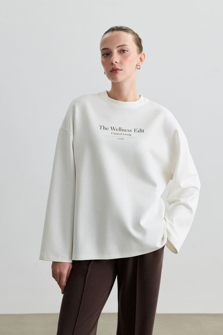 WELLNESS EDIT UZUN KOLLU T-SHIRT