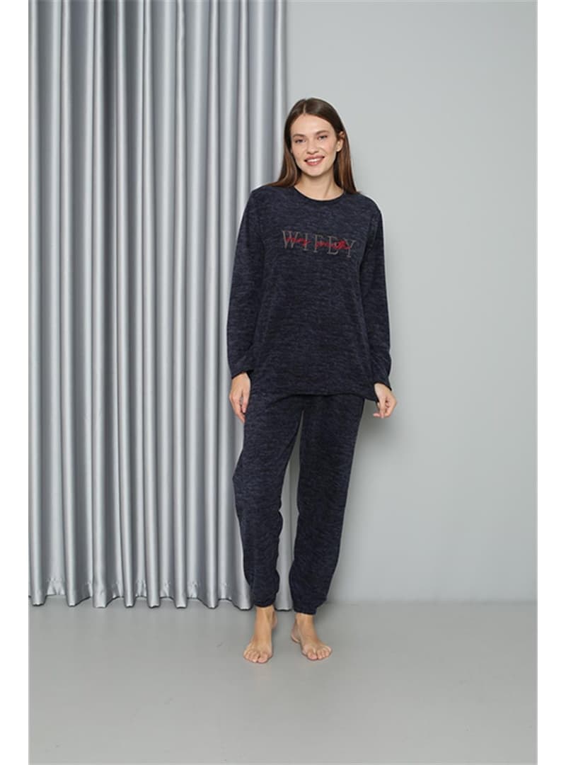 Welsoft Polar Pijama Takımı Lacivert