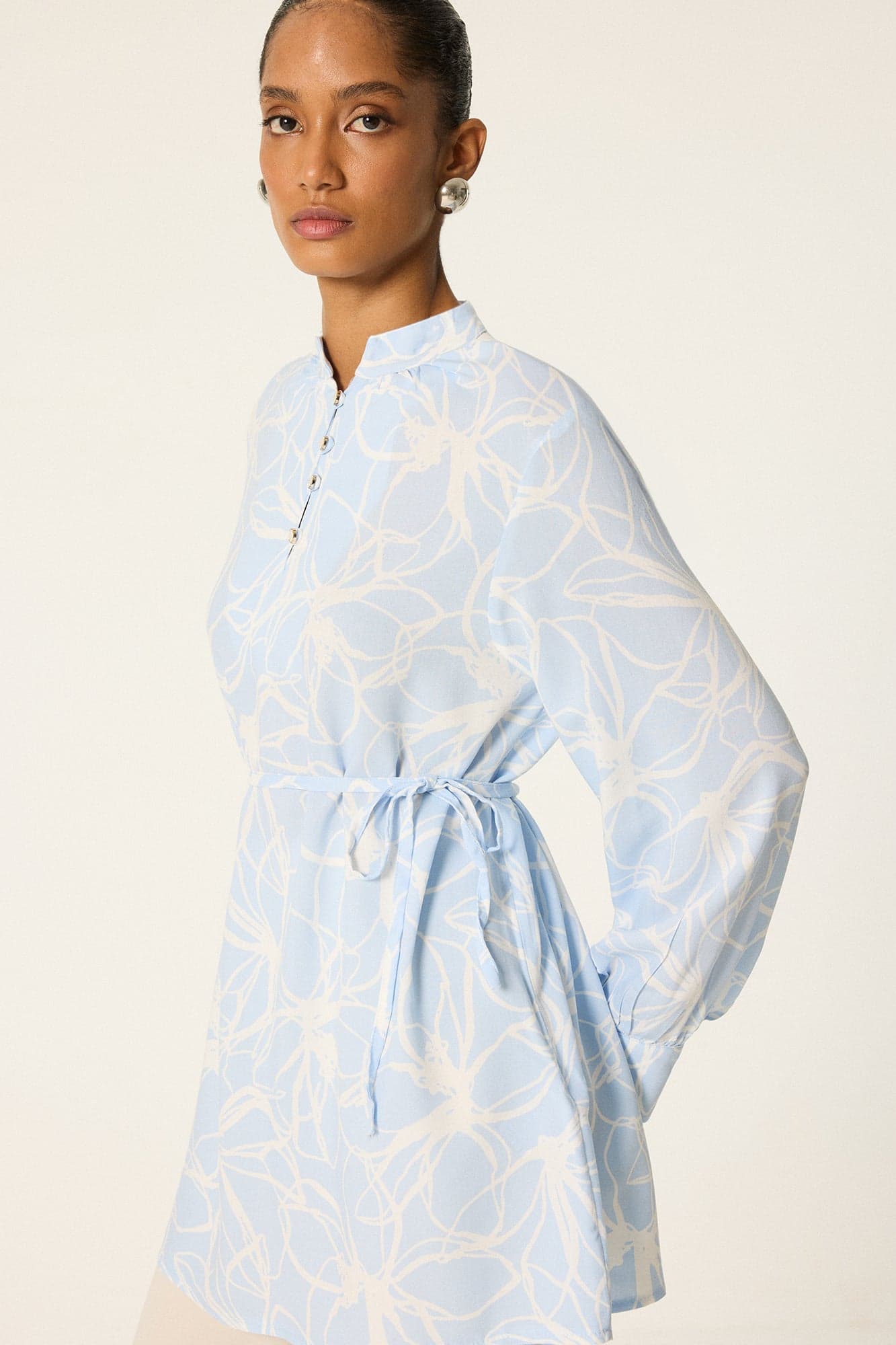 PATTERNED VISCOSE TUNIC