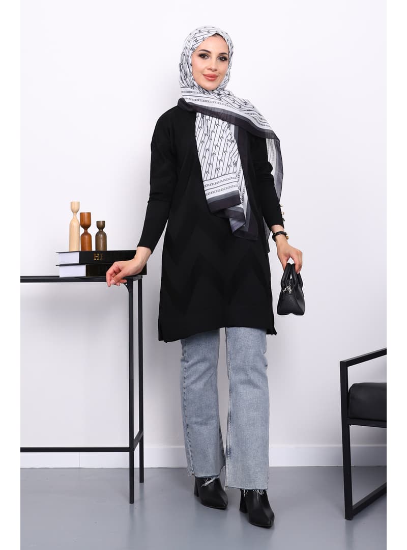 Siyah Triko Tunik