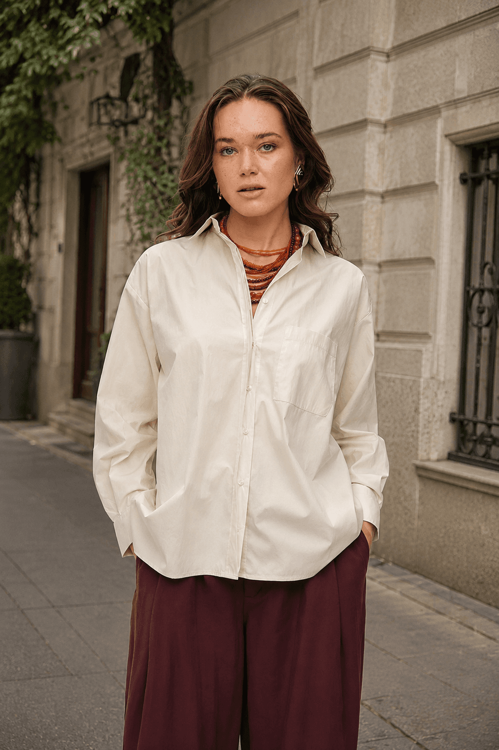 Tek Cepli Minimalist Düz Renk Gömlek Sarı-RS34794